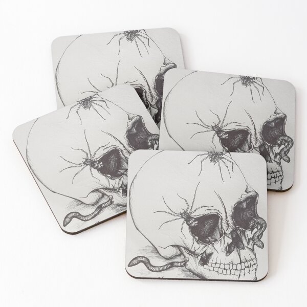Item preview, Infested skull designed and sold by JayTheGoth.