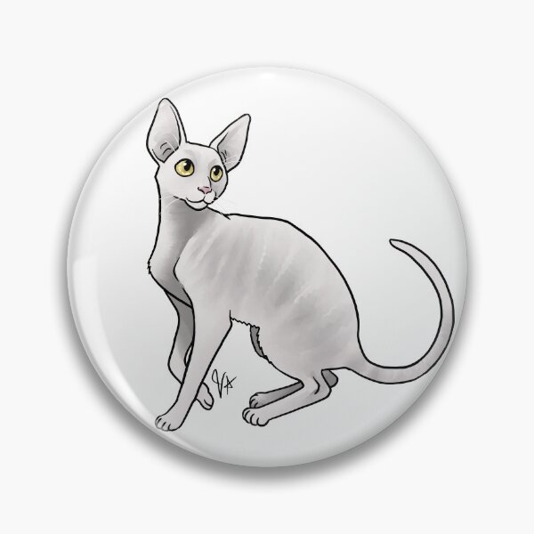 Item preview, Cat - Cornish Rex - White designed and sold by Jennifer Stolzer.