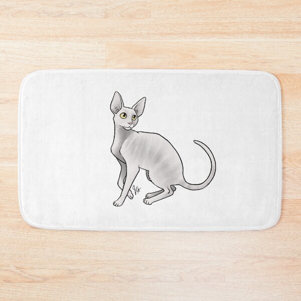 Item preview, Cat - Cornish Rex - White designed and sold by Jennifer Stolzer.