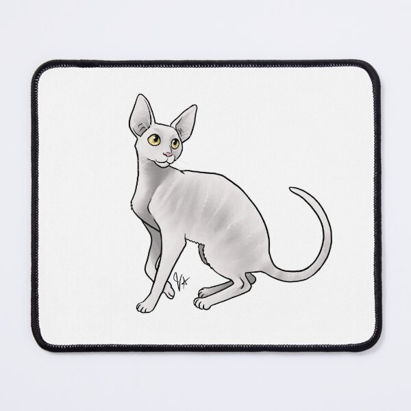 Item preview, Cat - Cornish Rex - White designed and sold by Jennifer Stolzer.