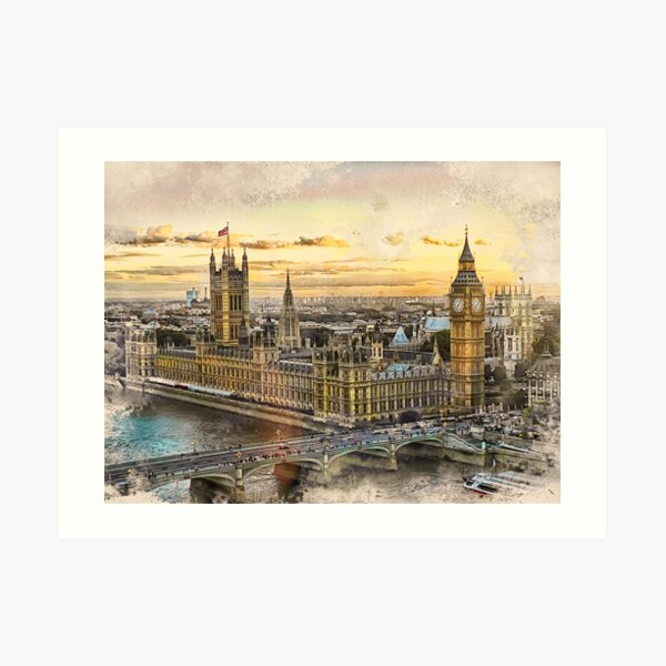 London city art 3 #london #city Art Print