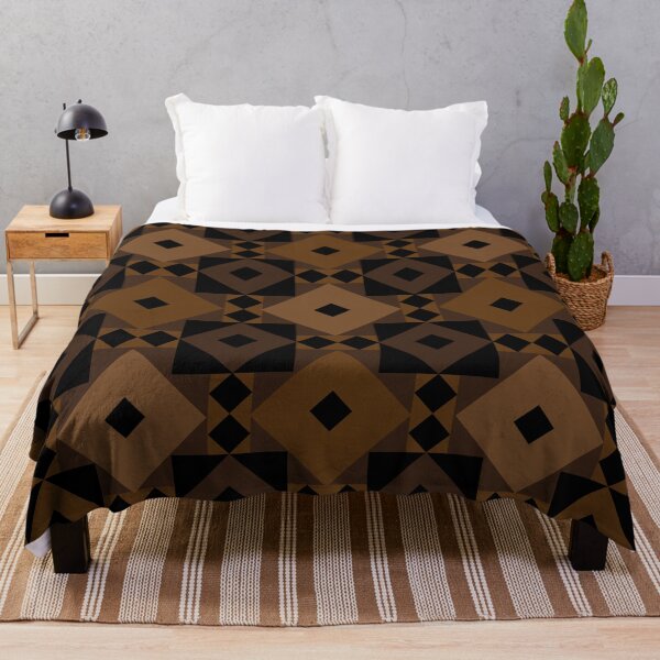 Item preview, geometric decorative brown pattern designed and sold by ErhanArt.