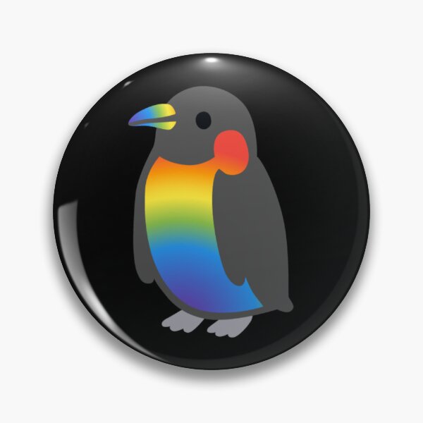 Item preview, Rainbow Penguin Android Emoji Sticker Design designed and sold by KaomojiKitchen.