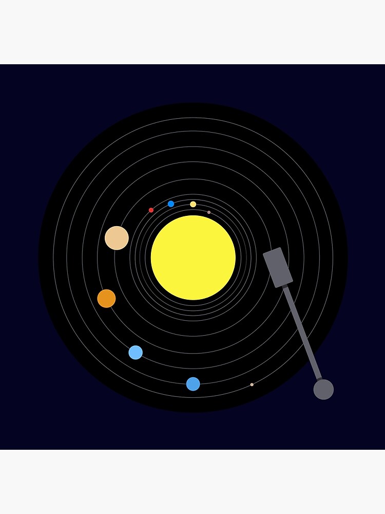 Solar System Vinyl Record Zipper Pouch for Sale by jezkemp