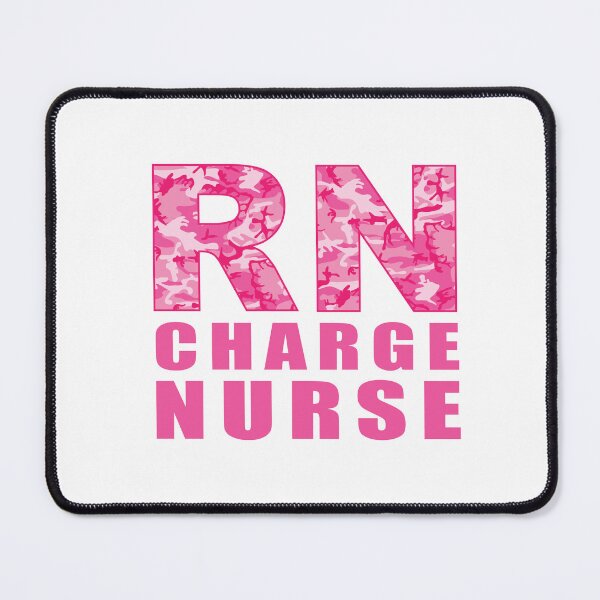 Item preview,  RN Charge Nurse -  Pink camouflage style designed and sold by TaraGbear.