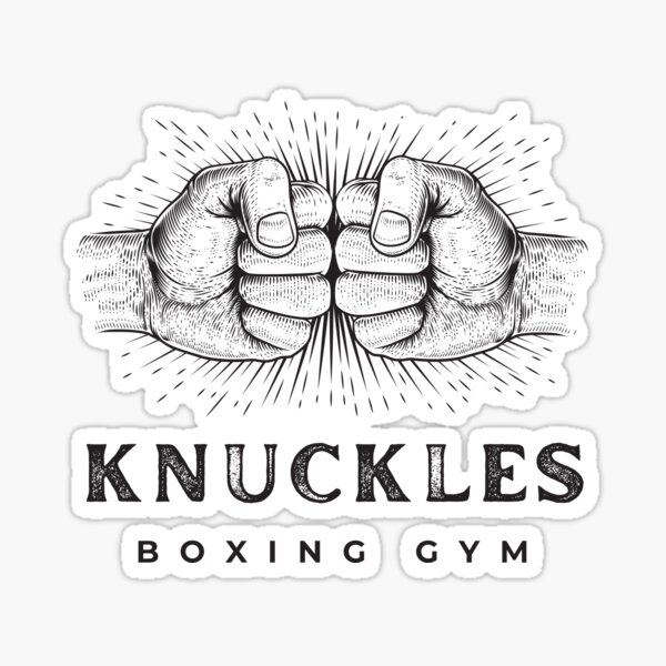 "Knuckles Boxing Gym" Sticker for Sale by TjeerdWillem Redbubble