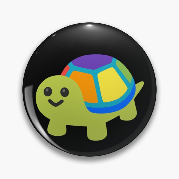 Item preview, Rainbow Turtle Android Emoji Sticker Design designed and sold by KaomojiKitchen.