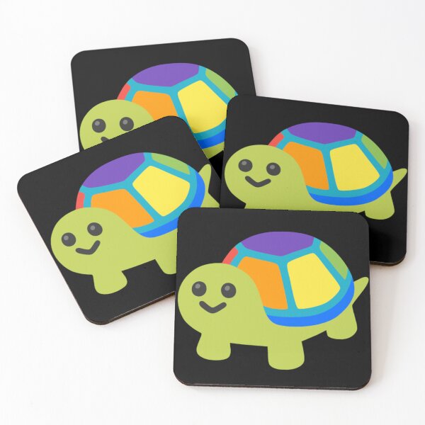 Item preview, Rainbow Turtle Android Emoji Sticker Design designed and sold by KaomojiKitchen.