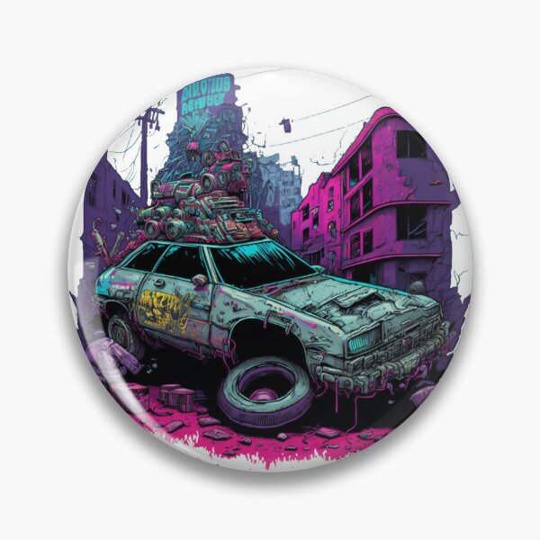 Item preview, Wrecked Cyberjunk Car designed and sold by CartoonrBOY.