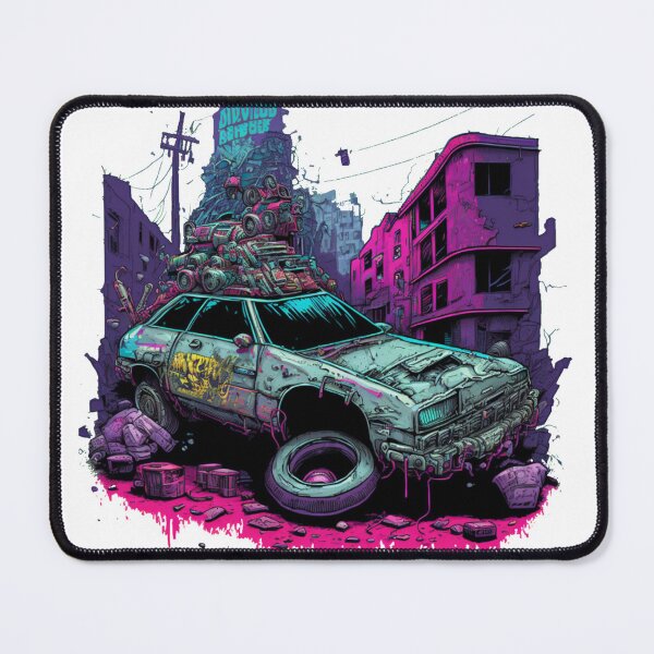 Item preview, Wrecked Cyberjunk Car designed and sold by CartoonrBOY.