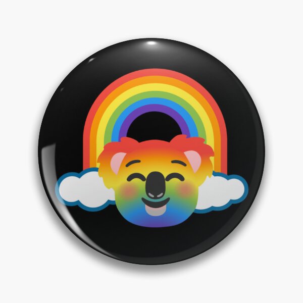 Item preview, Rainbow Koala Bear Android Emoji Sticker Design designed and sold by KaomojiKitchen.