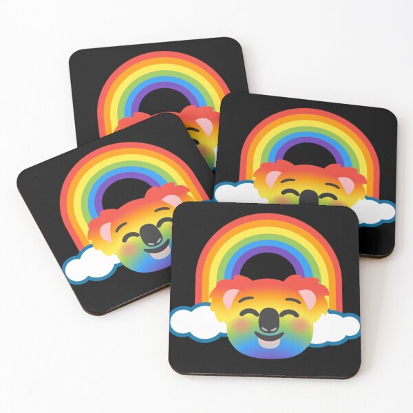 Item preview, Rainbow Koala Bear Android Emoji Sticker Design designed and sold by KaomojiKitchen.