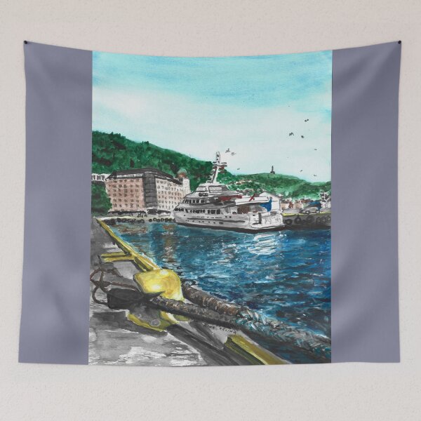 Item preview, Bergen Harbour - Yacht designed and sold by Rina Arling.