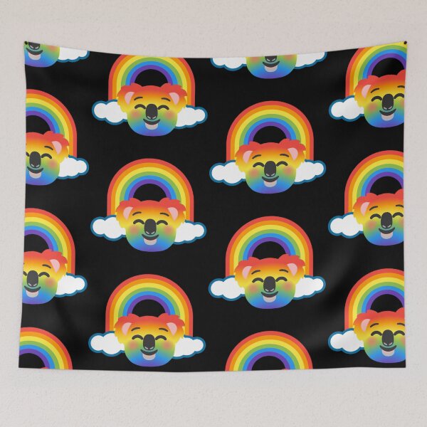 Item preview, Rainbow Koala Bear Android Emoji Sticker Design designed and sold by KaomojiKitchen.