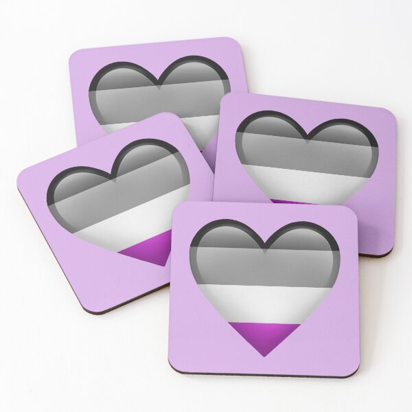 Item preview, asexual pride heart emoji designed and sold by bees-illustrate.
