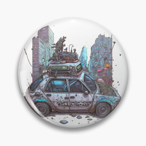 Item preview, Cyberjunk Police Car designed and sold by CartoonrBOY.