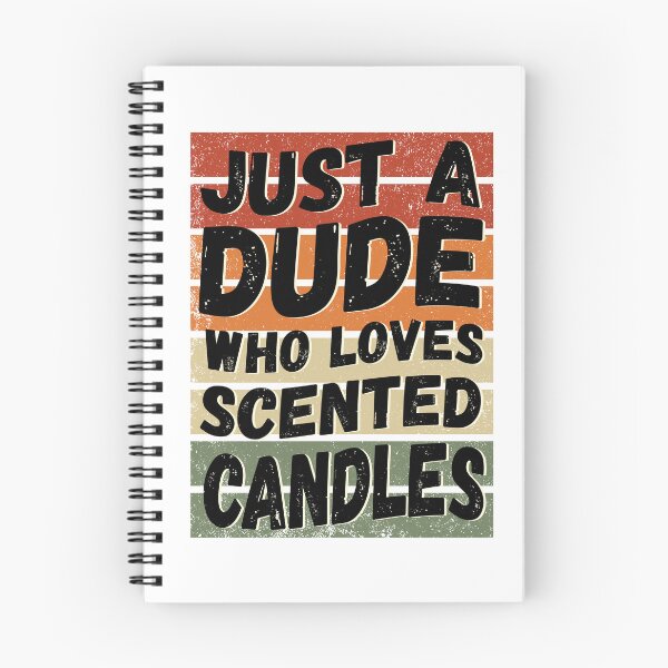 Item preview, Dude who loves scented candles (Retro Colours) designed and sold by TaraGbear.