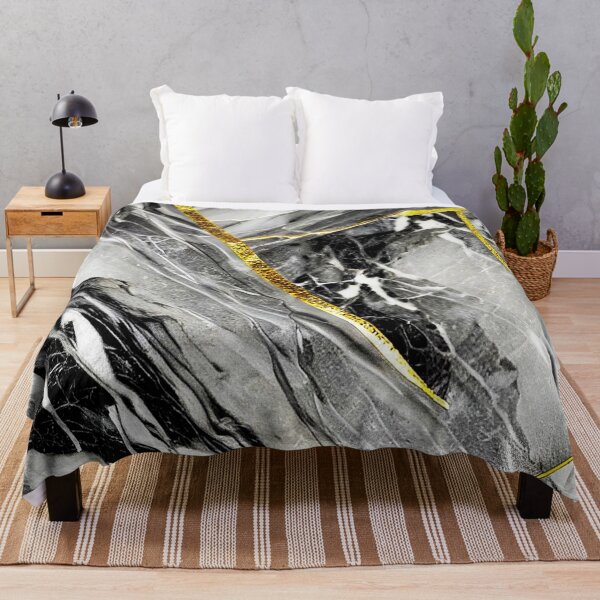 Item preview, Marble Black Gray Gold Rock Texture designed and sold by Ascooepics.