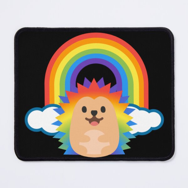 Item preview, Rainbow Hedgehog Android Emoji Sticker Design designed and sold by KaomojiKitchen.