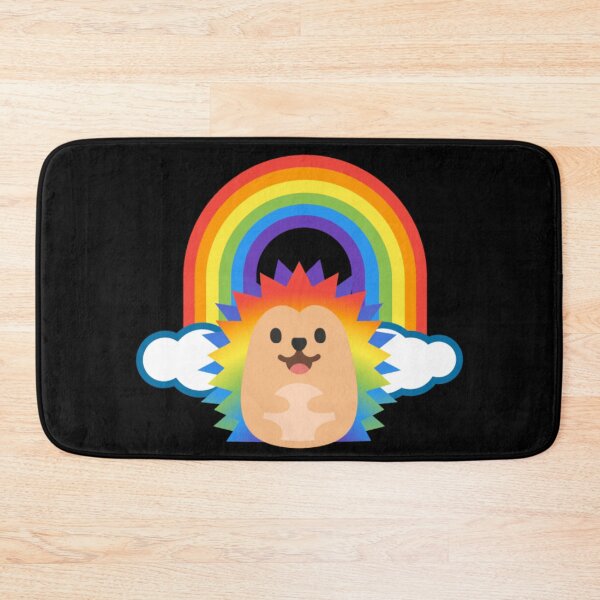Item preview, Rainbow Hedgehog Android Emoji Sticker Design designed and sold by KaomojiKitchen.