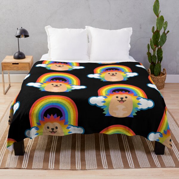 Item preview, Rainbow Hedgehog Android Emoji Sticker Design designed and sold by KaomojiKitchen.