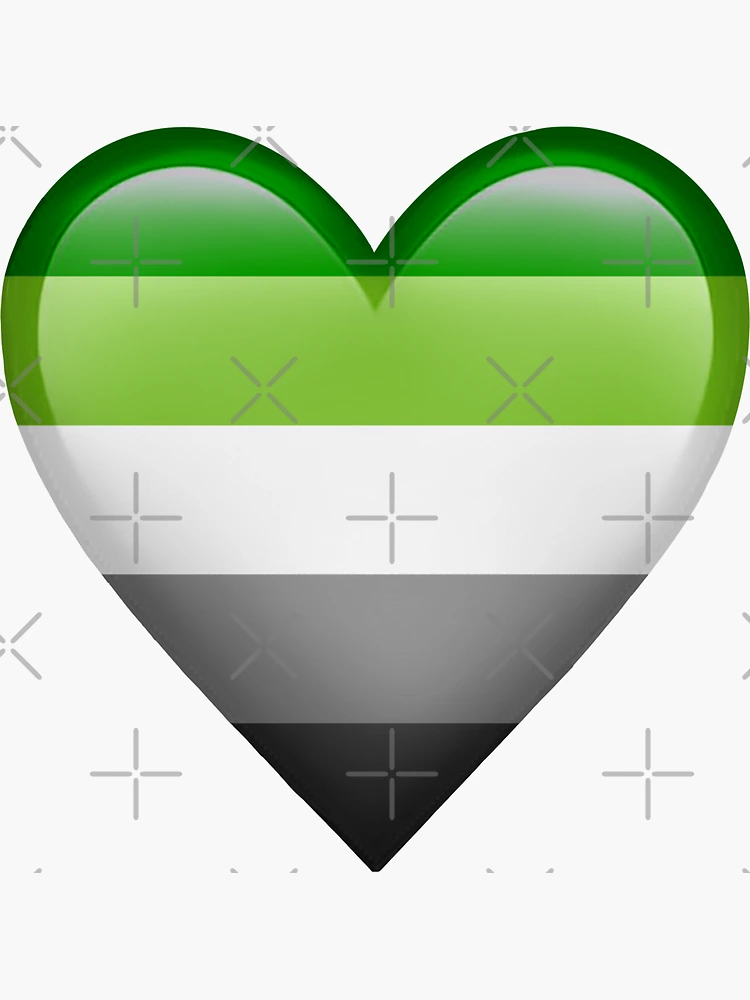 ♡aromantic♡ aromantic pride heart emoji