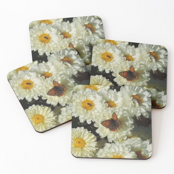 Item preview, a butterfly sitting in a bunch of flowers designed and sold by Cutemilktea.