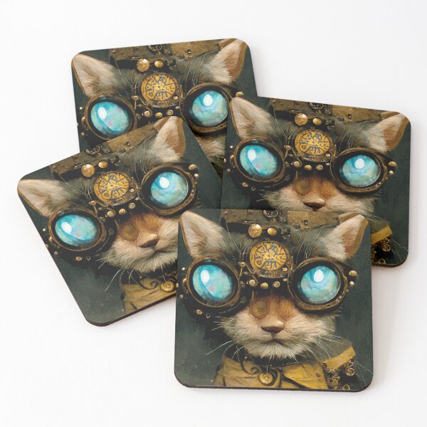 Item preview, Steampunk Cat  designed and sold by Artsytee Lab.