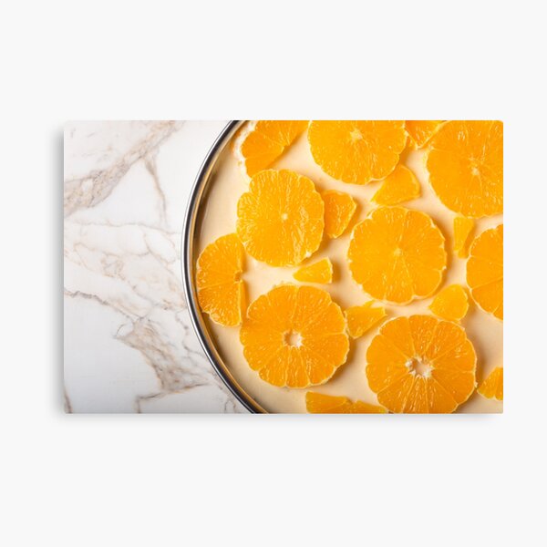 Fresh sweet orange tart Canvas Print