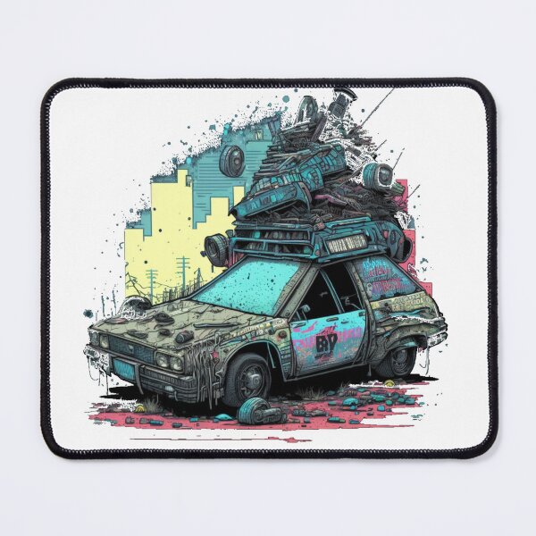 Item preview, Wrecked Cyberjunk Car designed and sold by CartoonrBOY.