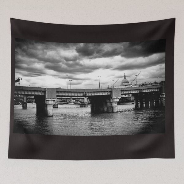 Item preview, Saint Paul Cathedral through old architectural   city scapes of the Thames River. designed and sold by PhotogalleryCJ.
