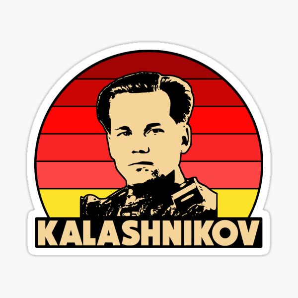 &ldquo;Mikhail Kalashnikov&rdquo; Sticker for Sale by sirglennbo | Redbubble