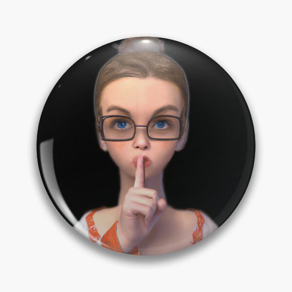 Item preview, Shush Librarian silence sticker shhh-- 3D  designed and sold by glitchman2.