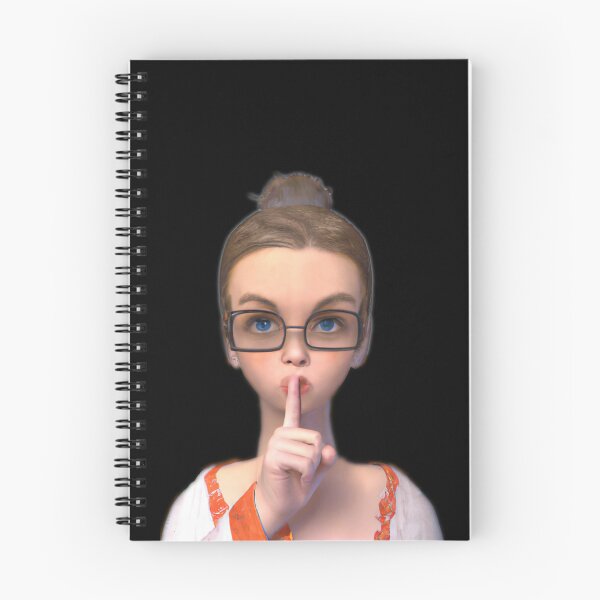 Item preview, Shush Librarian silence sticker shhh-- 3D  designed and sold by glitchman2.
