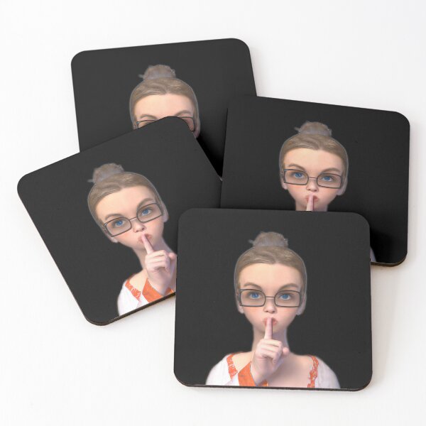 Item preview, Shush Librarian silence sticker shhh-- 3D  designed and sold by glitchman2.