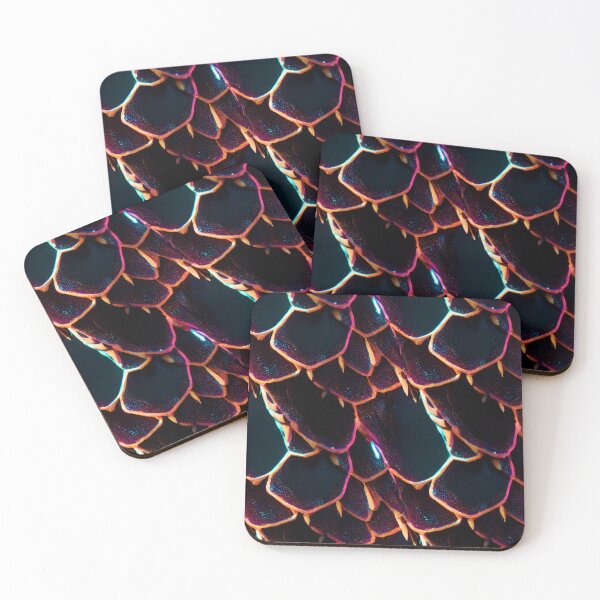 Item preview, neon scale drips designed and sold by Neptune Moon Studio.