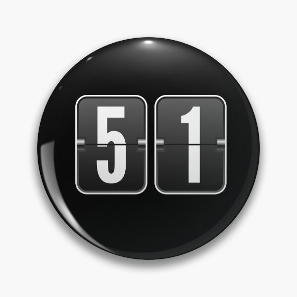 Item preview, Flip Clock Digits 51 designed and sold by Pistacchio Graphic.