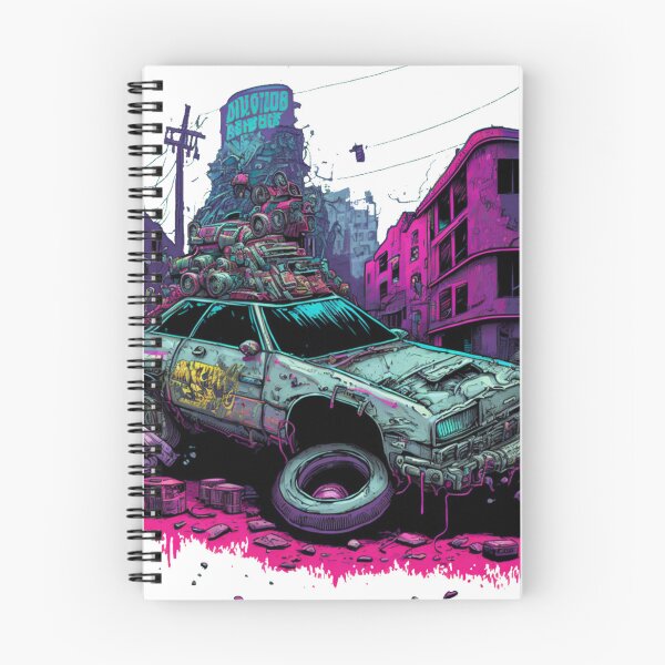 Item preview, Wrecked Cyberjunk Car designed and sold by CartoonrBOY.