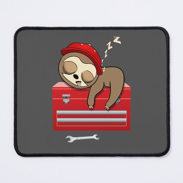 Item preview, Mechanic sleepy sloth designed and sold by TipTopTapo.