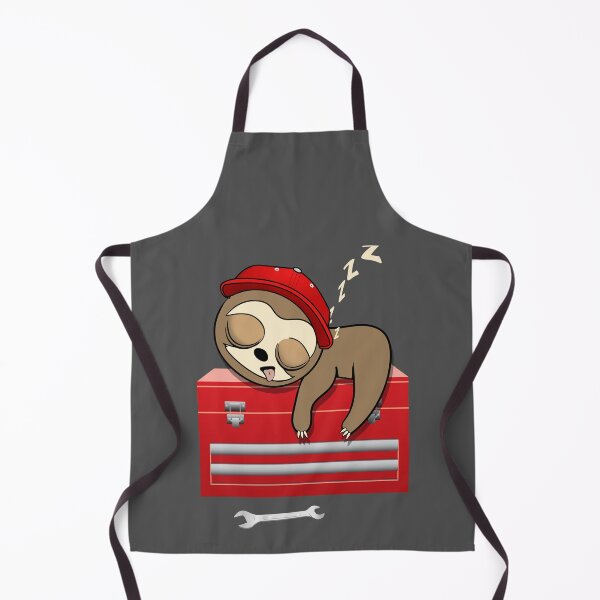 Item preview, Mechanic sleepy sloth designed and sold by TipTopTapo.