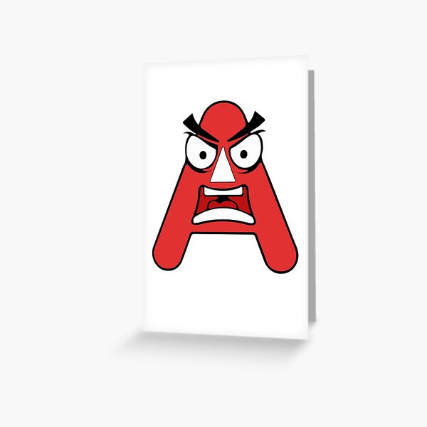 Emotion Letter C Alphabet Lore, Angry Latter Alphabet Lore Greeting Card  for Sale by zackup