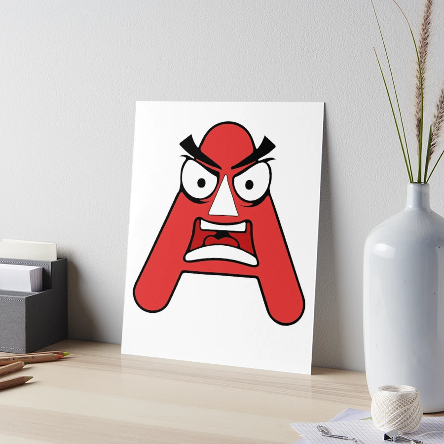 Emotion Letter R Alphabet Lore, Angry Latter Alphabet Lore Photographic  Print for Sale by zackup