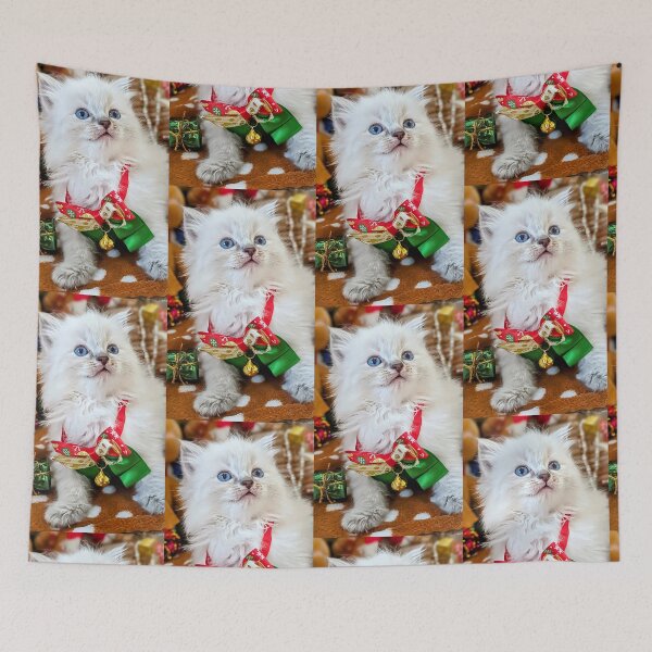 Item preview, Sweet Christmas ragdoll kitten designed and sold by Fluffycat2020.