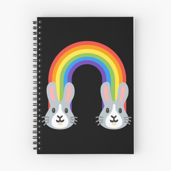 Item preview, Rainbow Bunny Rabbit Android Emoji Sticker Design designed and sold by KaomojiKitchen.