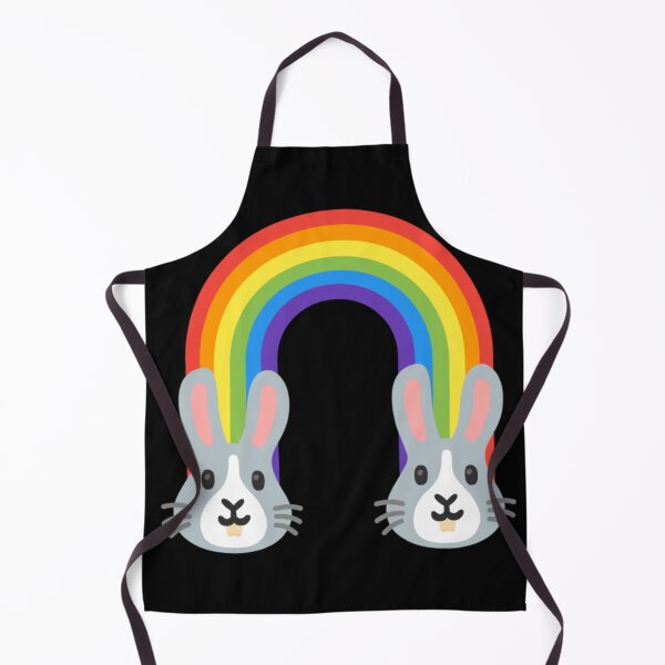 Item preview, Rainbow Bunny Rabbit Android Emoji Sticker Design designed and sold by KaomojiKitchen.