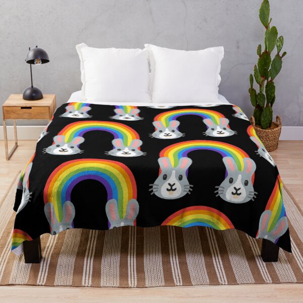 Item preview, Rainbow Bunny Rabbit Android Emoji Sticker Design designed and sold by KaomojiKitchen.