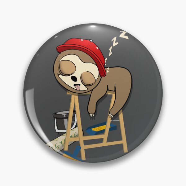 Item preview, Painter decorator sleepy sloth designed and sold by TipTopTapo.
