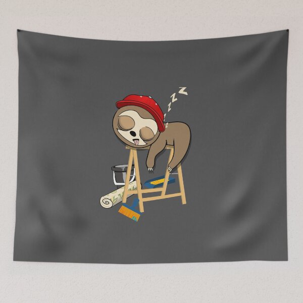 Item preview, Painter decorator sleepy sloth designed and sold by TipTopTapo.