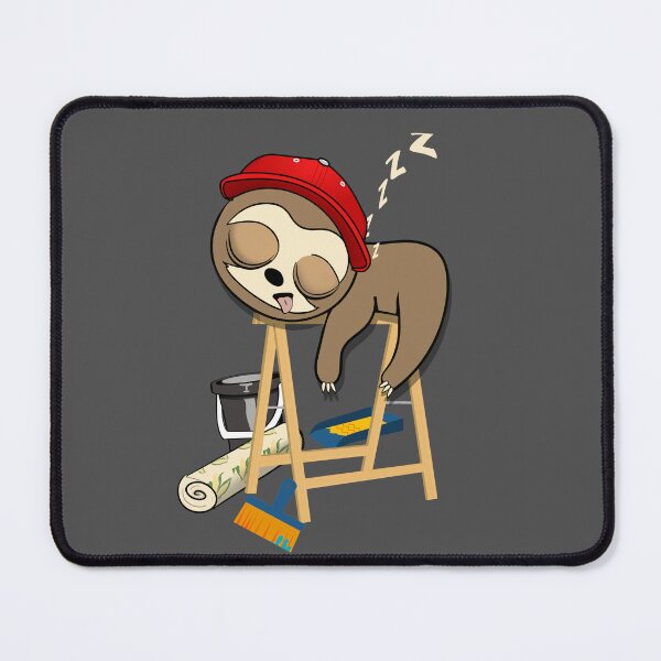Item preview, Painter decorator sleepy sloth designed and sold by TipTopTapo.