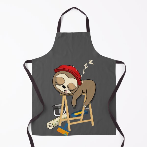 Item preview, Painter decorator sleepy sloth designed and sold by TipTopTapo.